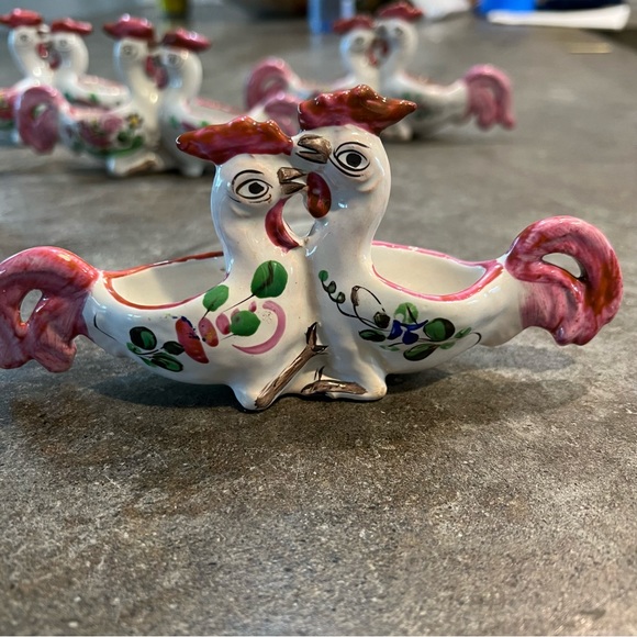 Luneville St Clement France Salt and pepper holders RARE VINTAGE France - Picture 6 of 13